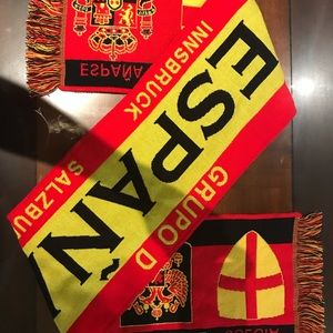 España Grupo D soccer knit scarf